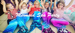 Mermaid spa party